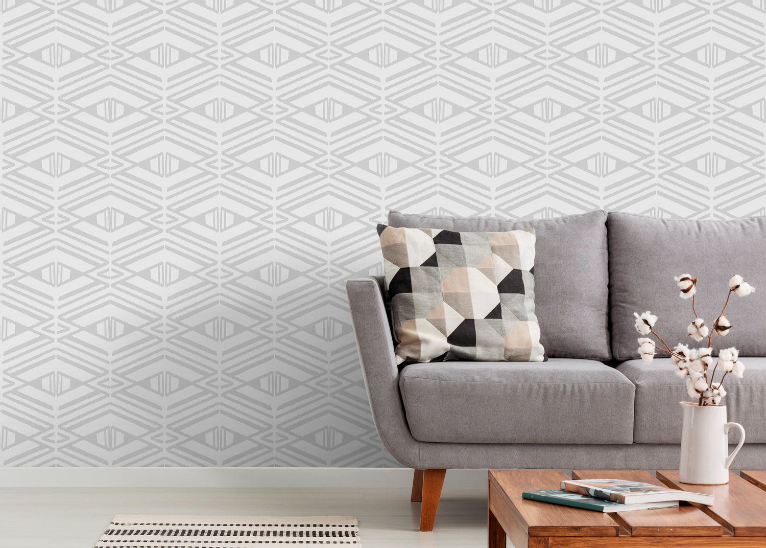 Wallpaper Peel and Stick Wallpaper Removable Wallpaper Home Decor Wall Art Wall Decor Room Decor / Modern Geometric Wallpaper - C538