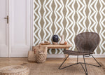 Modern Geometric Zigzag Wallpaper - C753