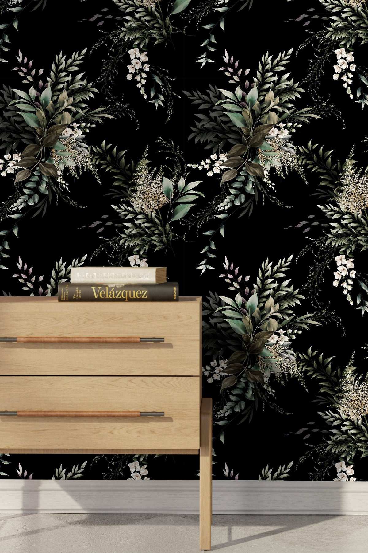 Tropical Midnight Bloom Wallpaper - C789