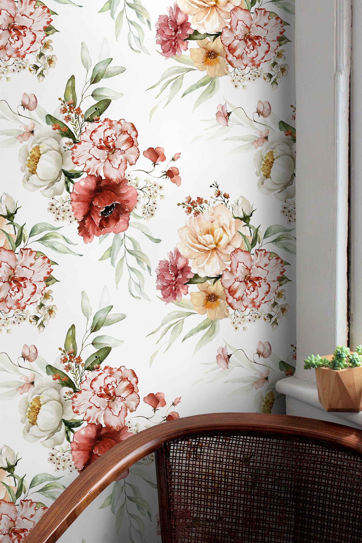 Elegant Floral Bouquet Wallpaper - C823