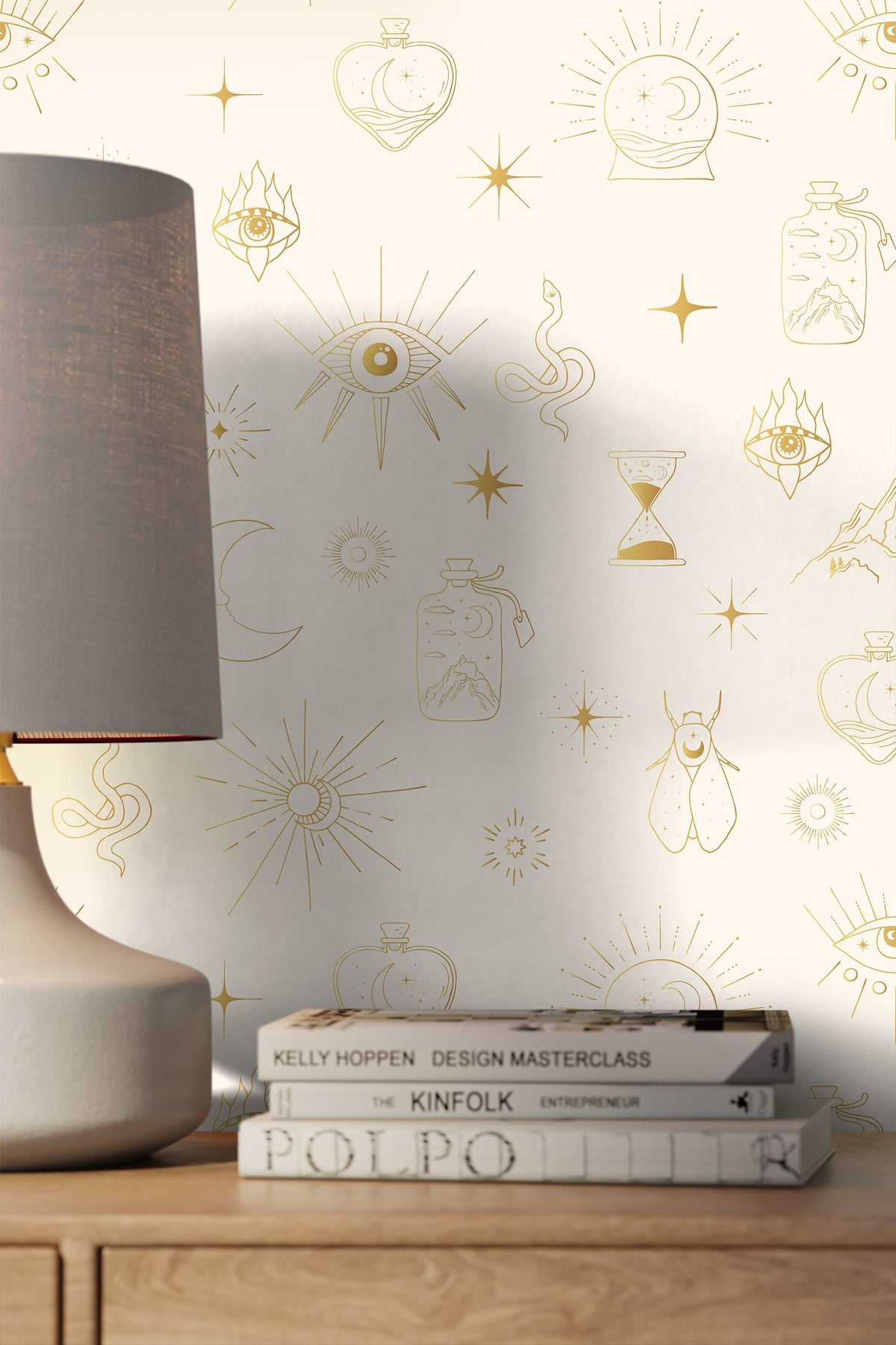 Mystique and Celestial Wallpaper Removable Peel and Stick Wallpaper Peel and Stick Wallpaper Moon and Butterfly - ZAAP