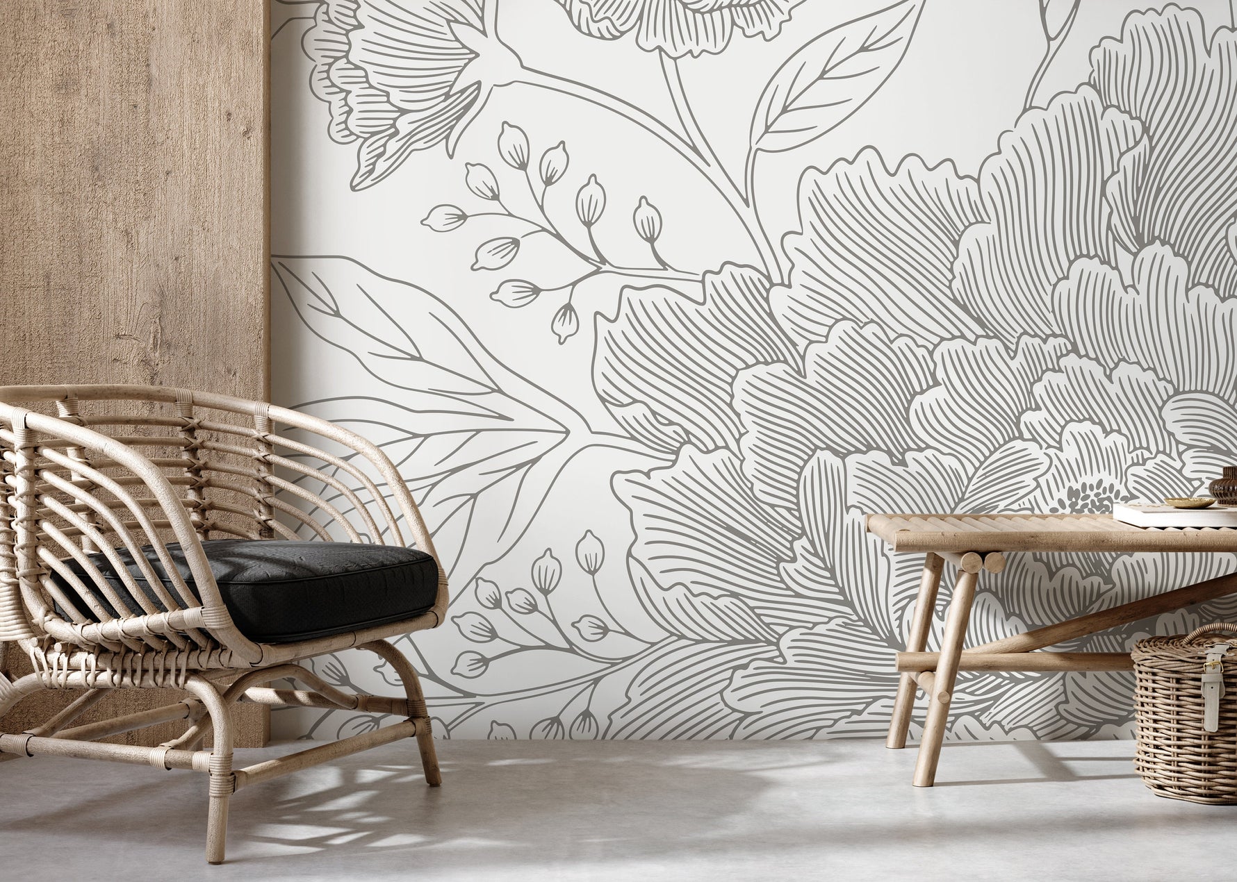 Elegant Floral Bliss Wallpaper - C924