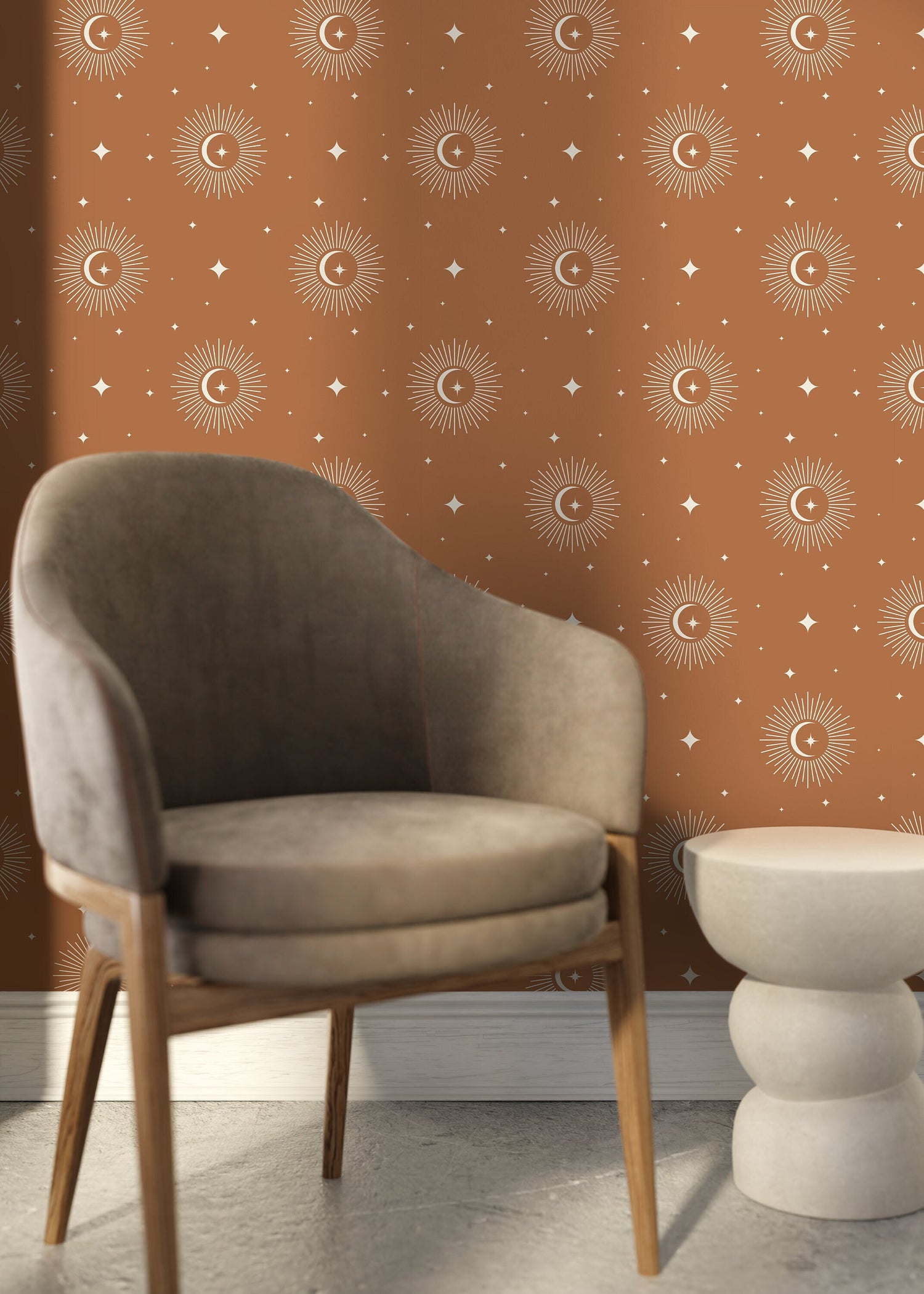 Mystique and Celestial Wallpaper Removable Peel and Stick Wallpaper Peel and Stick Wallpaper Moon and Magic - ZAAR