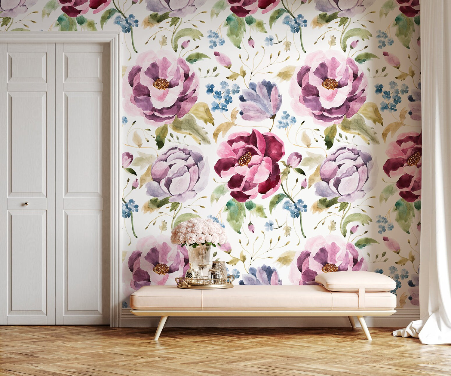 Floral Elegance Wallpaper - C964