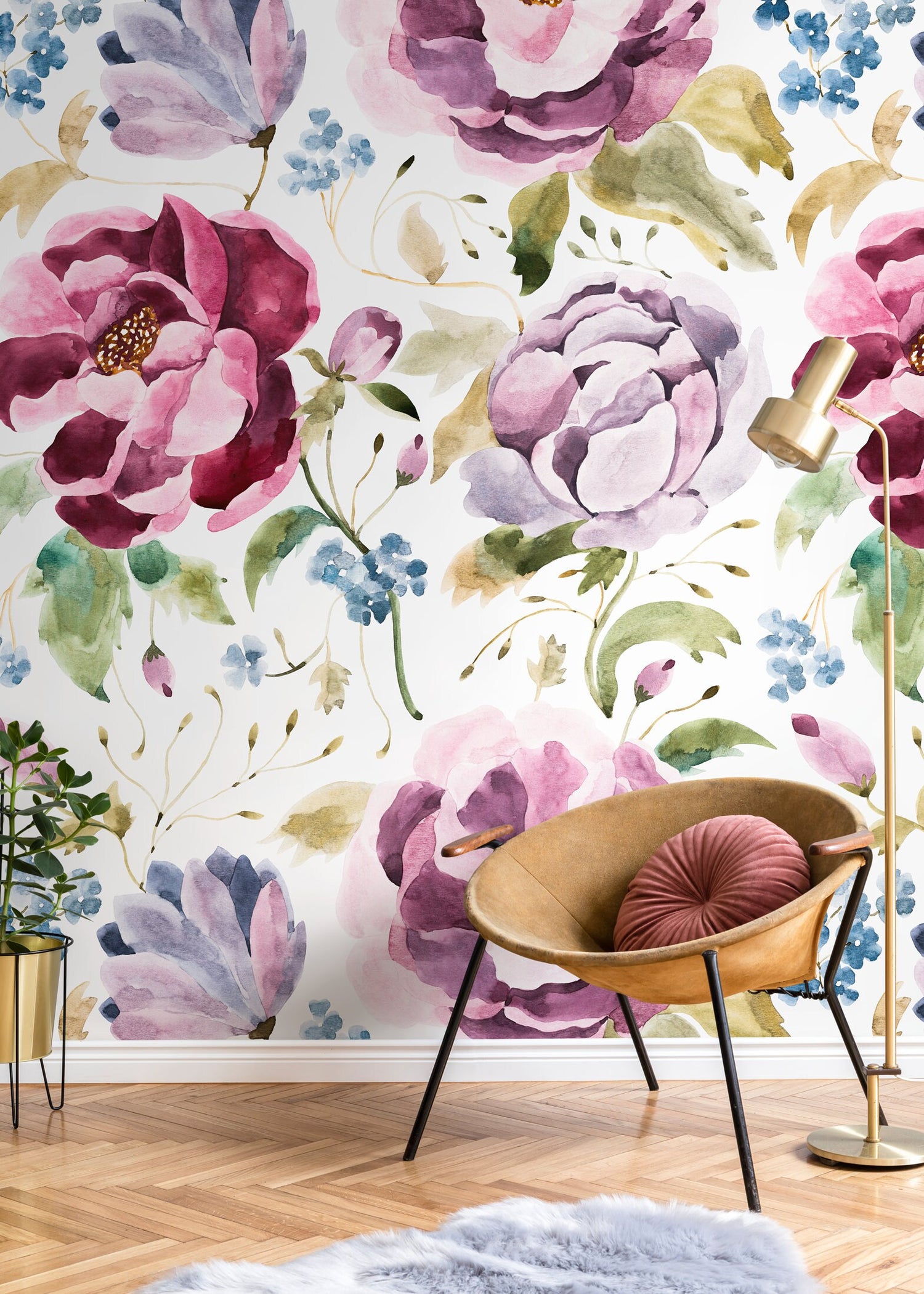 Floral Elegance Wallpaper - C964