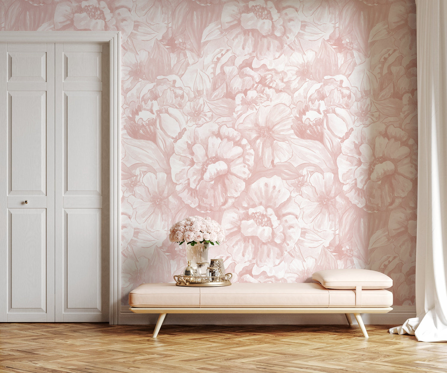 Elegant Floral Impressions Wallpaper - C990