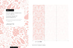 Pink Boho Floral Wallpaper / Peel and Stick Wallpaper Removable Wallpaper Home Decor Wall Art Wall Decor Room Decor - D040