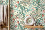 Floral and Foliage Fantasy Wallpaper - D030