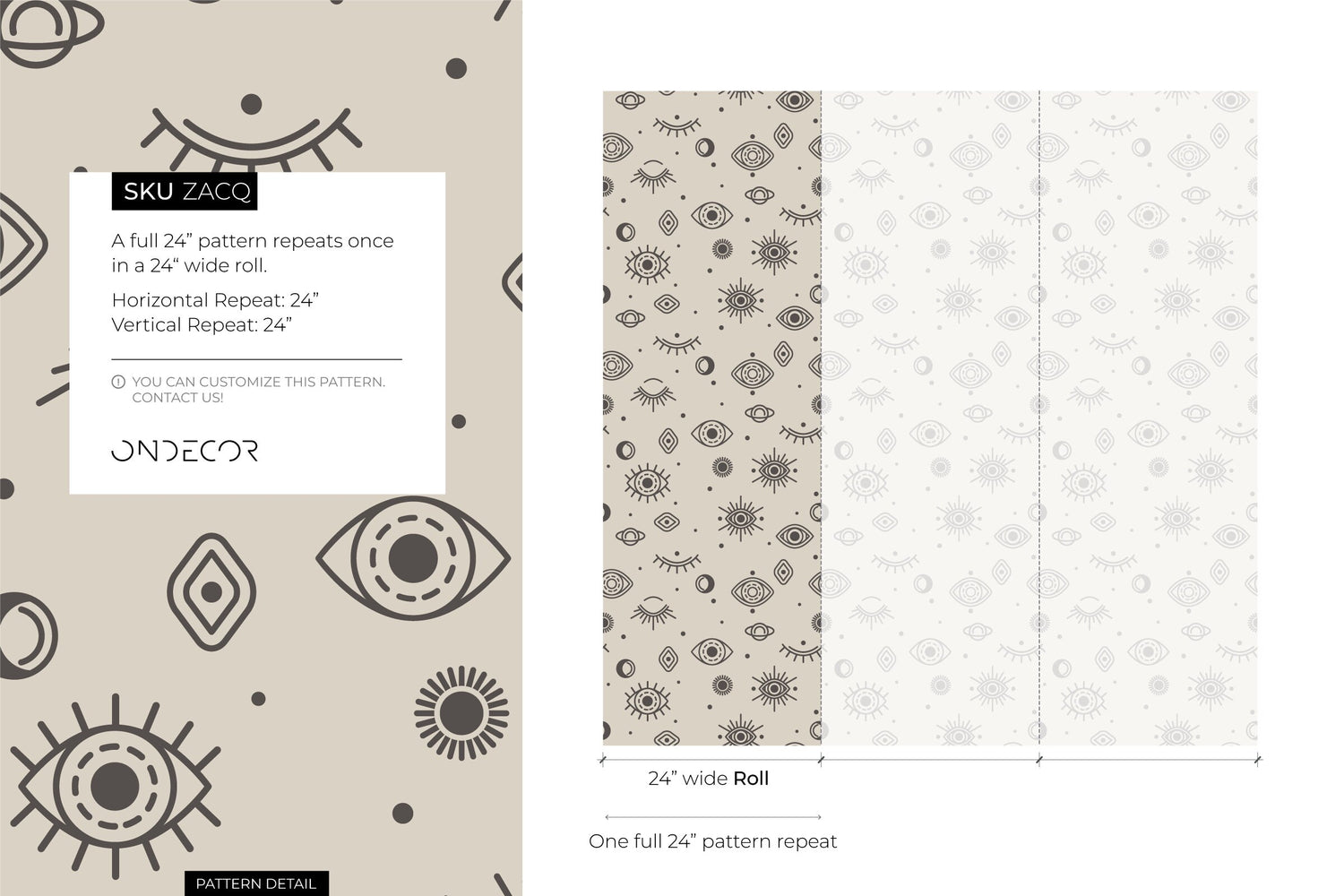 Mystique and Celestial Wallpaper Removable Peel and Stick Wallpaper, Peel and Stick Wallpaper Moon and Sun - ZACQ