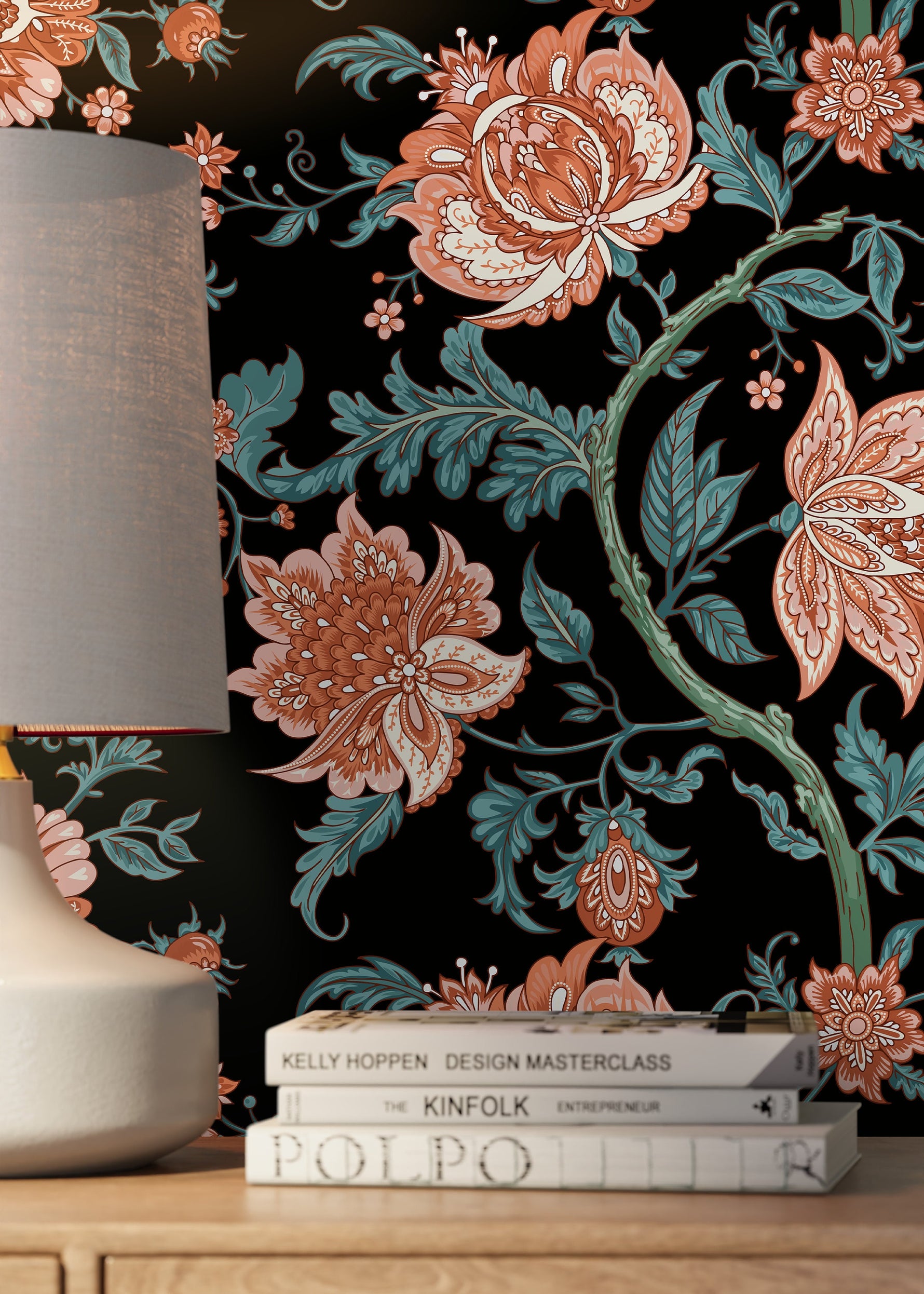 Elegant Floral Elegance Wallpaper - D129