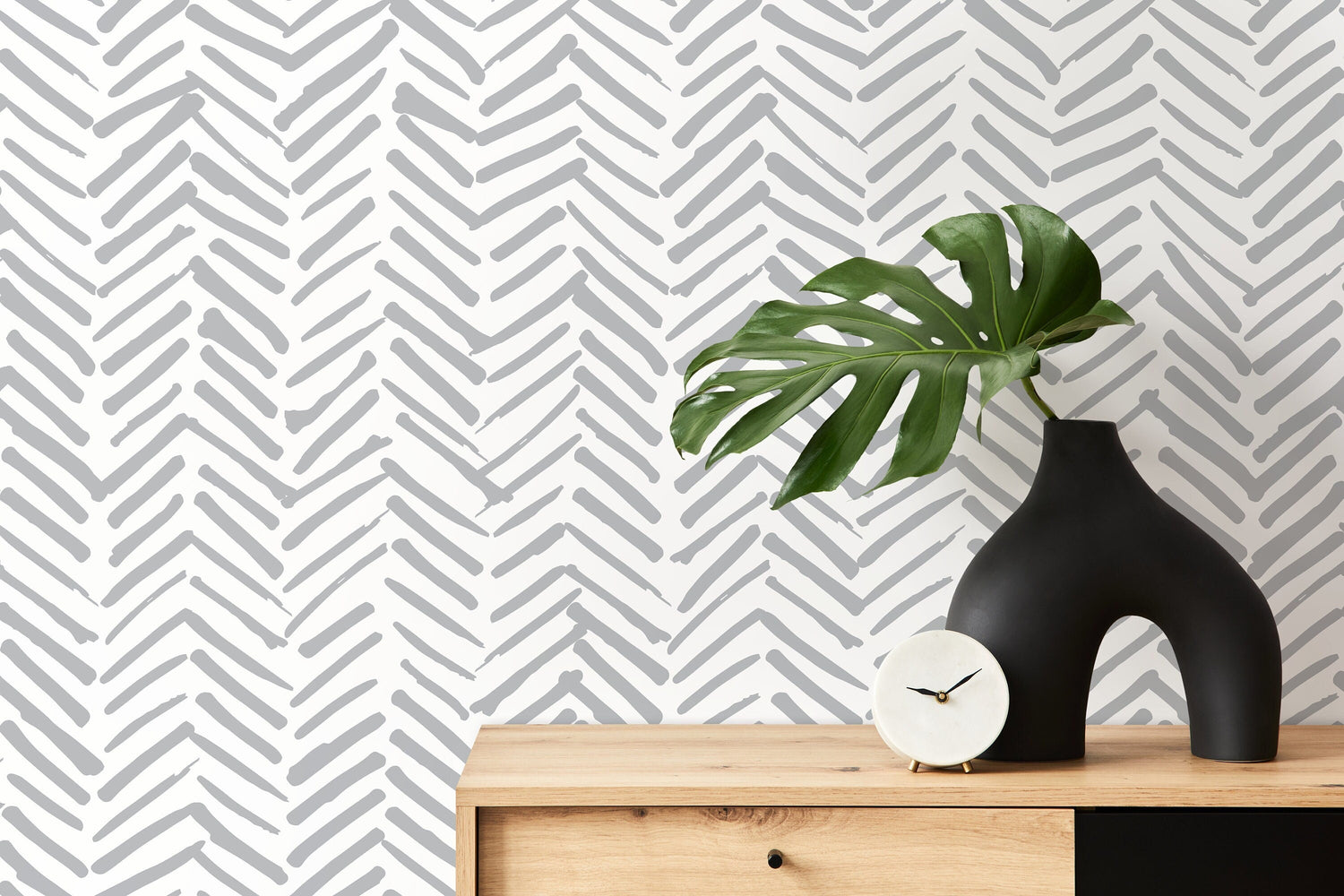 Removable Wallpaper Peel and Stick Wallpaper Wall Paper Wall Mural - Herringbone Wallpaper - A408