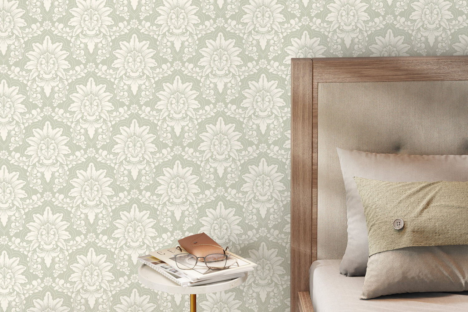 Elegant Floral Symphony Wallpaper - D064