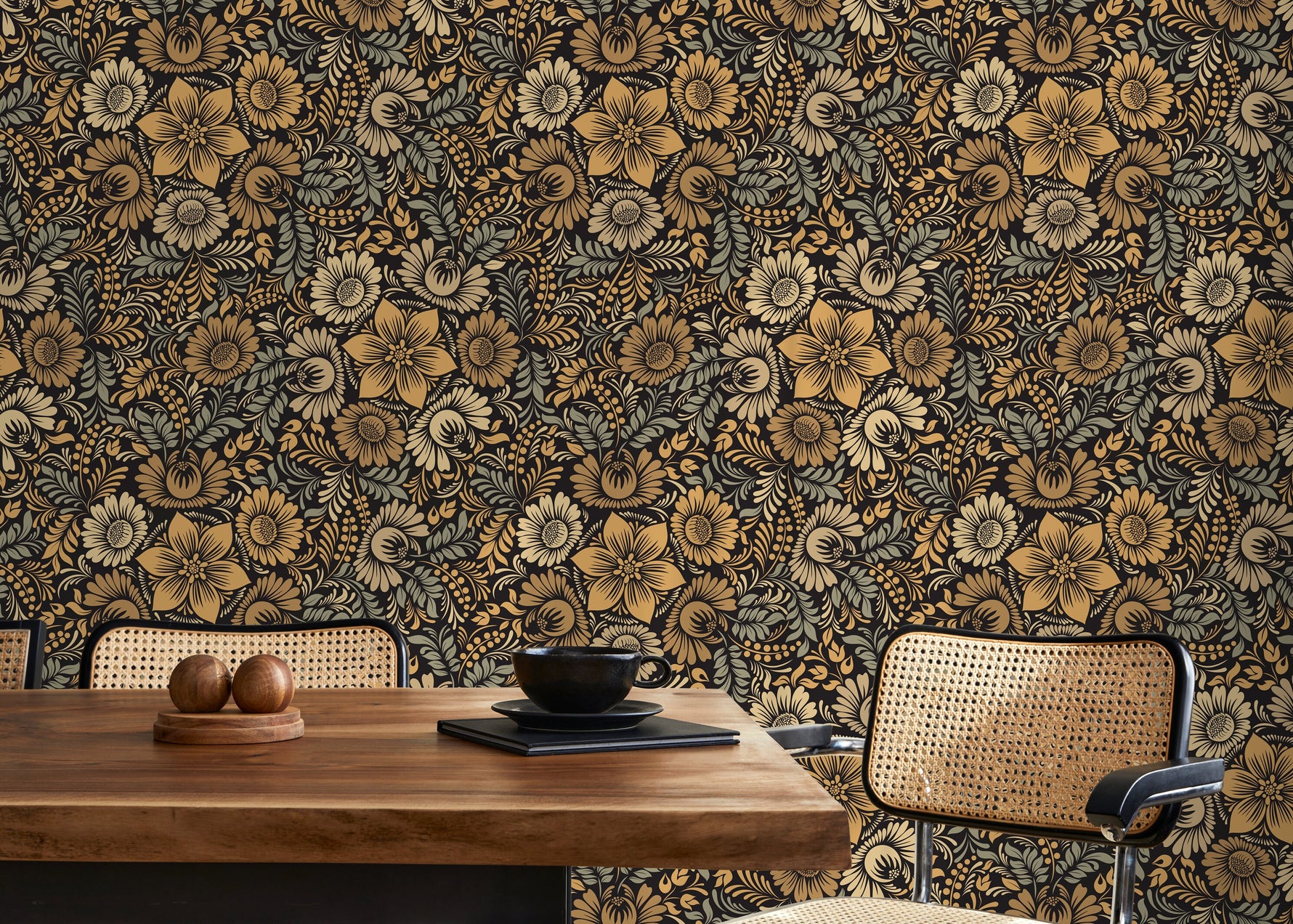 Floral Elegance Wallpaper - D071