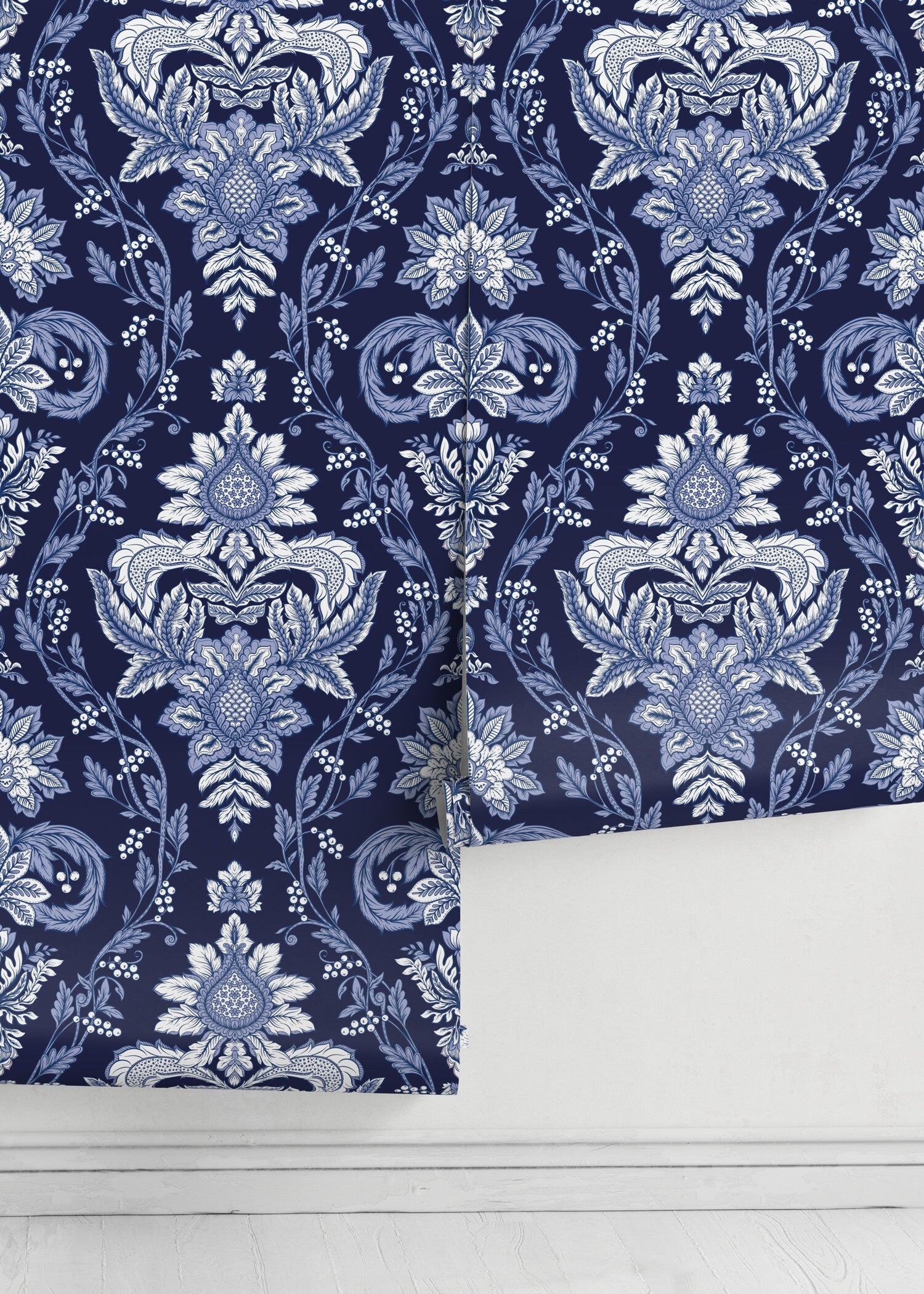 Floral Symmetry Elegance Wallpaper - D223