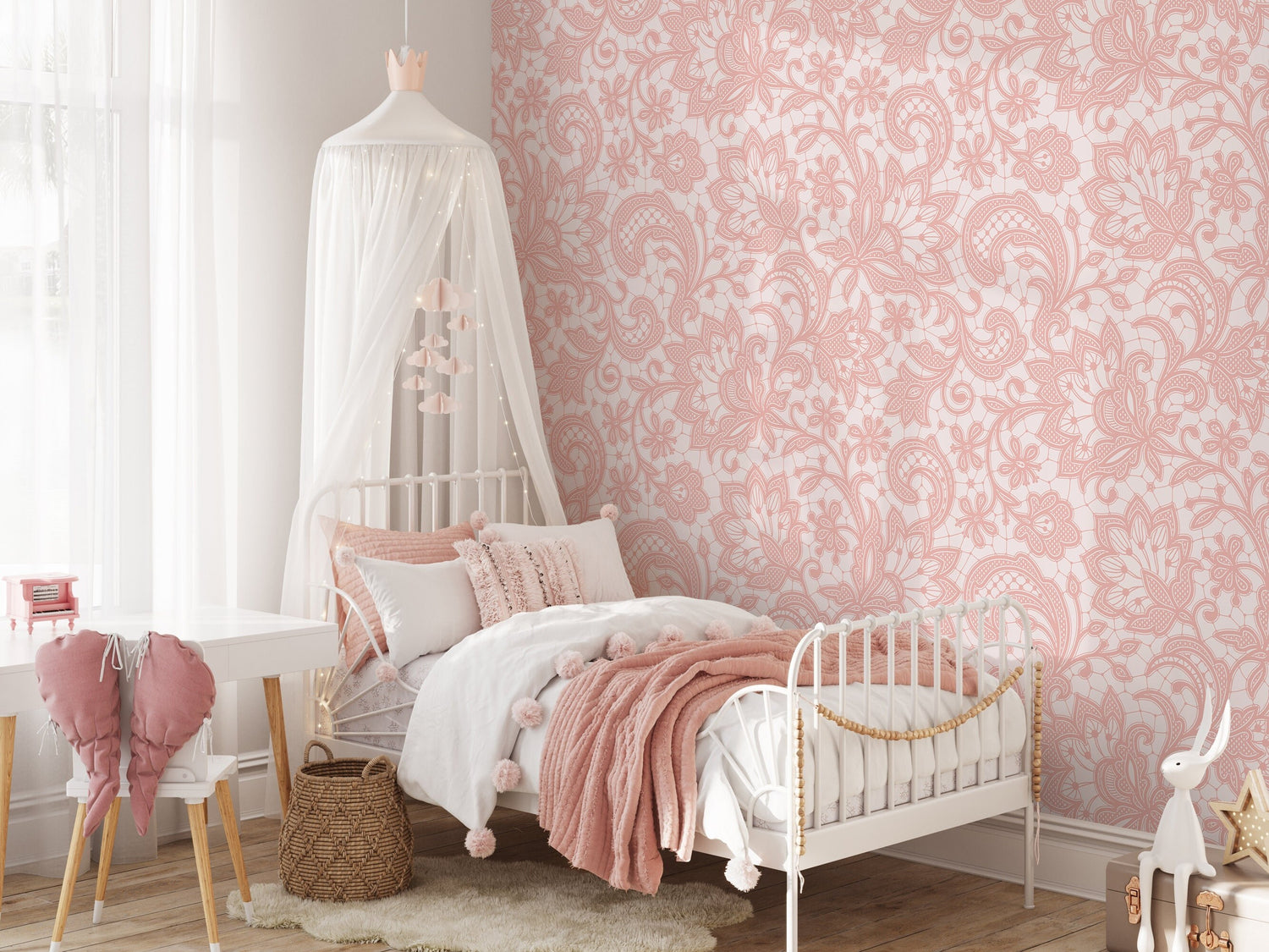 Floral Paisley Elegance Wallpaper - D211