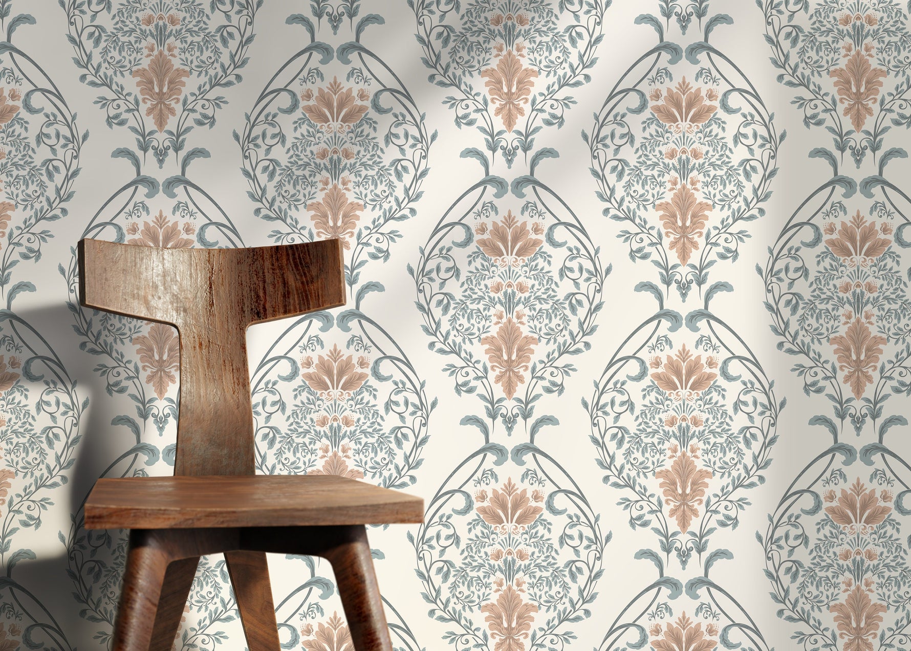 Elegant Floral Symphony Wallpaper - D221