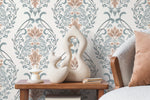 Elegant Floral Symphony Wallpaper - D221