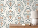 Elegant Floral Symphony Wallpaper - D221