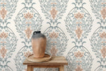 Elegant Floral Symphony Wallpaper - D221