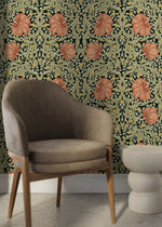 Floral William Morris Wallpaper / Peel and Stick Wallpaper Removable Wallpaper Home Decor Wall Art Wall Decor Room Decor - D300