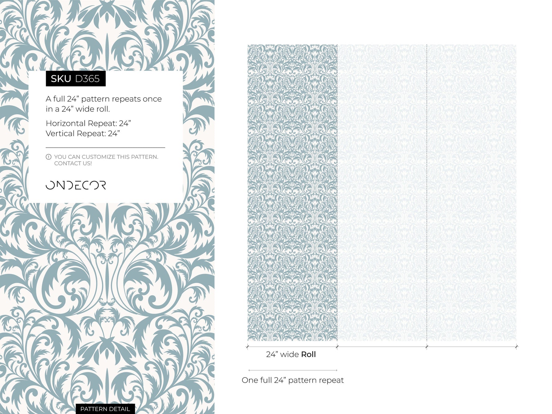 Elegant Victorian Florals Wallpaper - D365