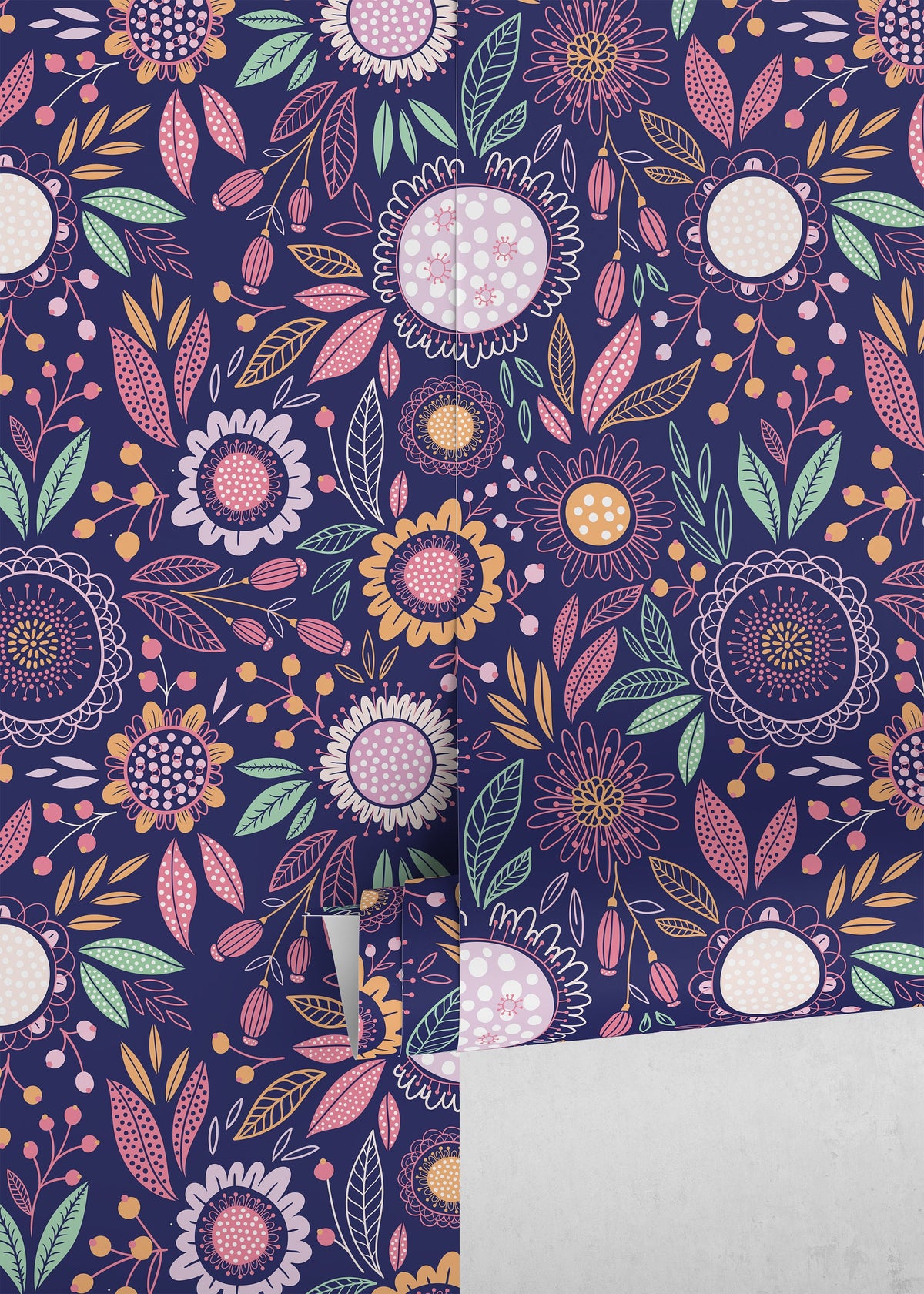 Floral Symphony Wallpaper - D282