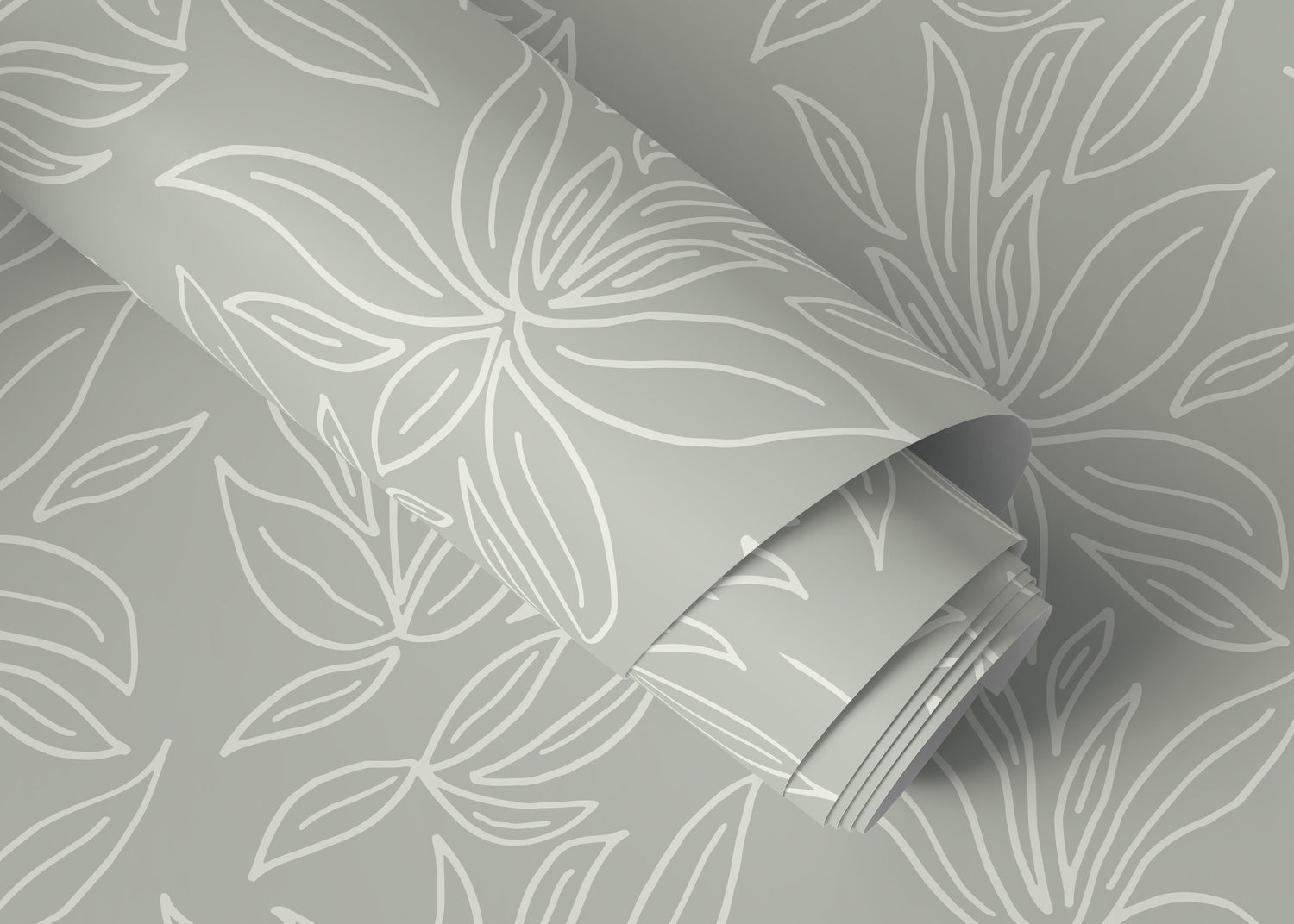 Elegant Floral Motifs Wallpaper - D329