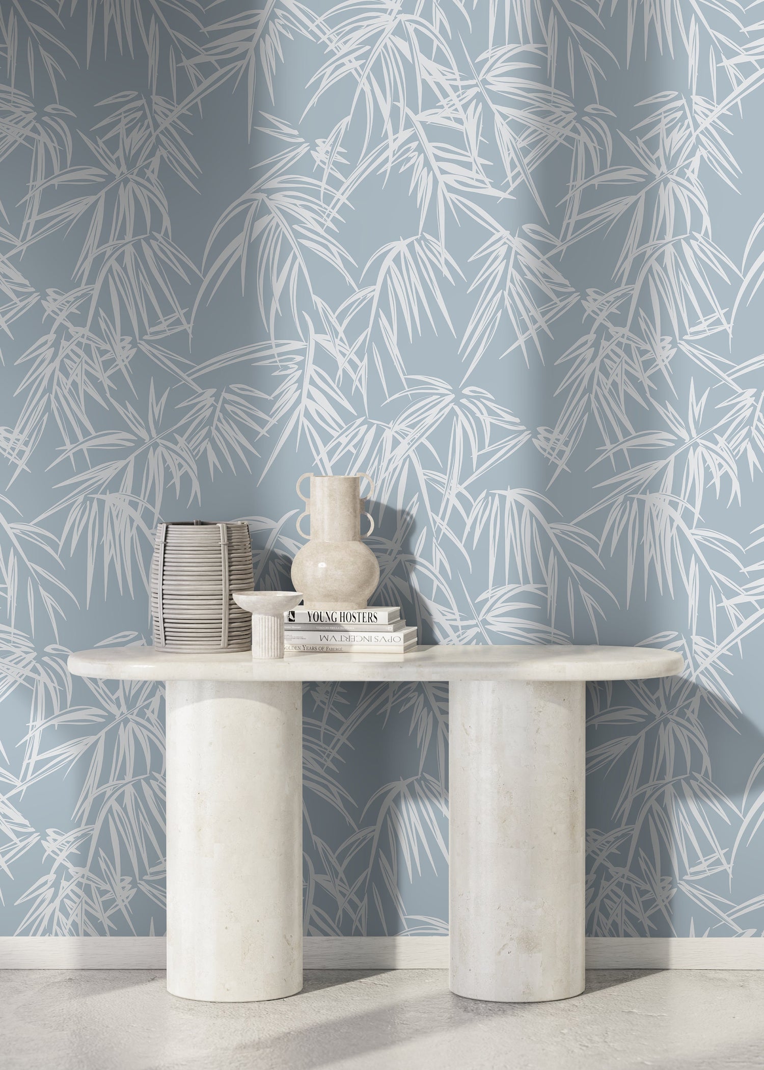 Tropical Bamboo Sketch Wallpaper - D334