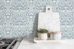 Elegant Victorian Florals Wallpaper - D365