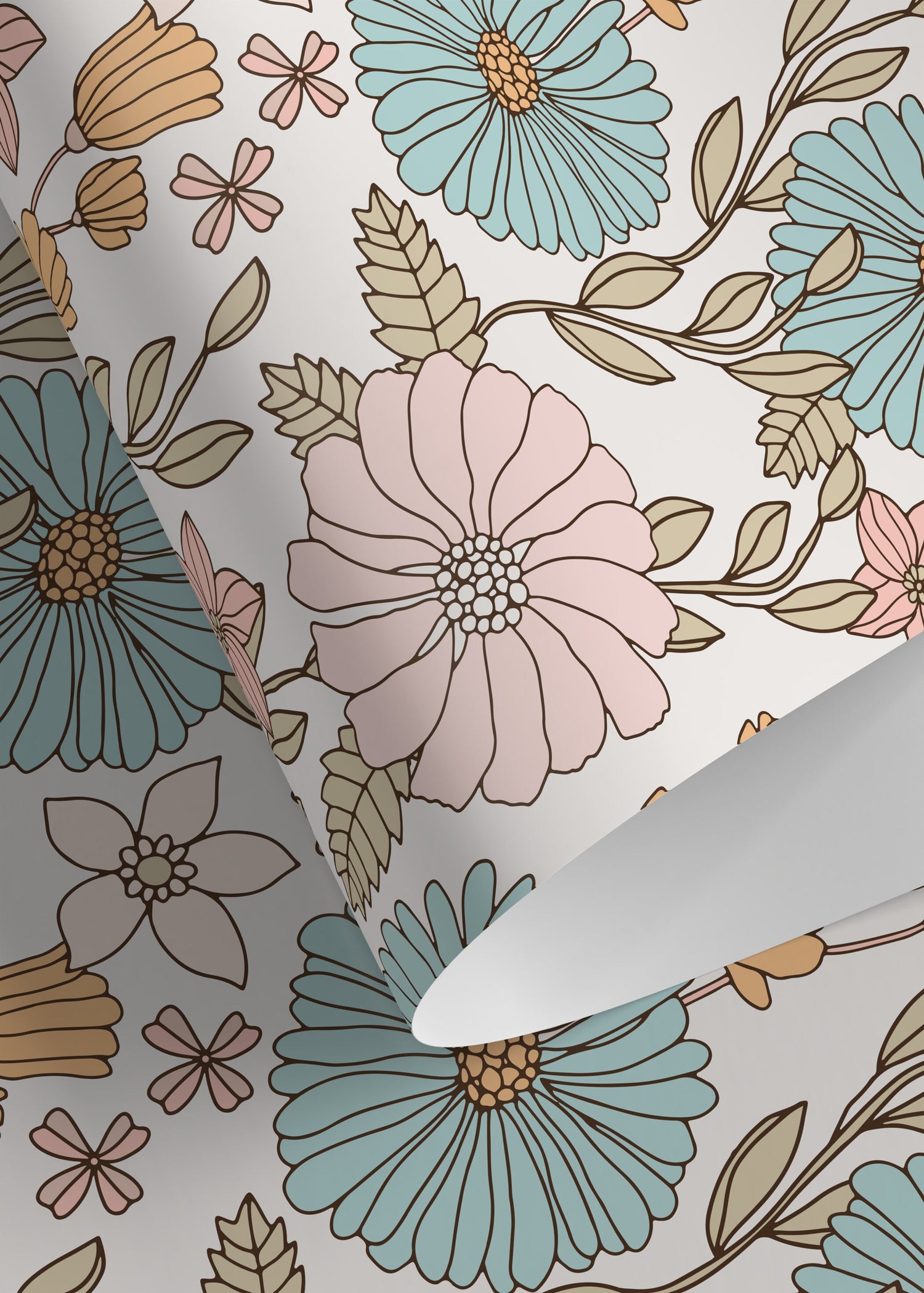 Floral Elegance Wallpaper - D379