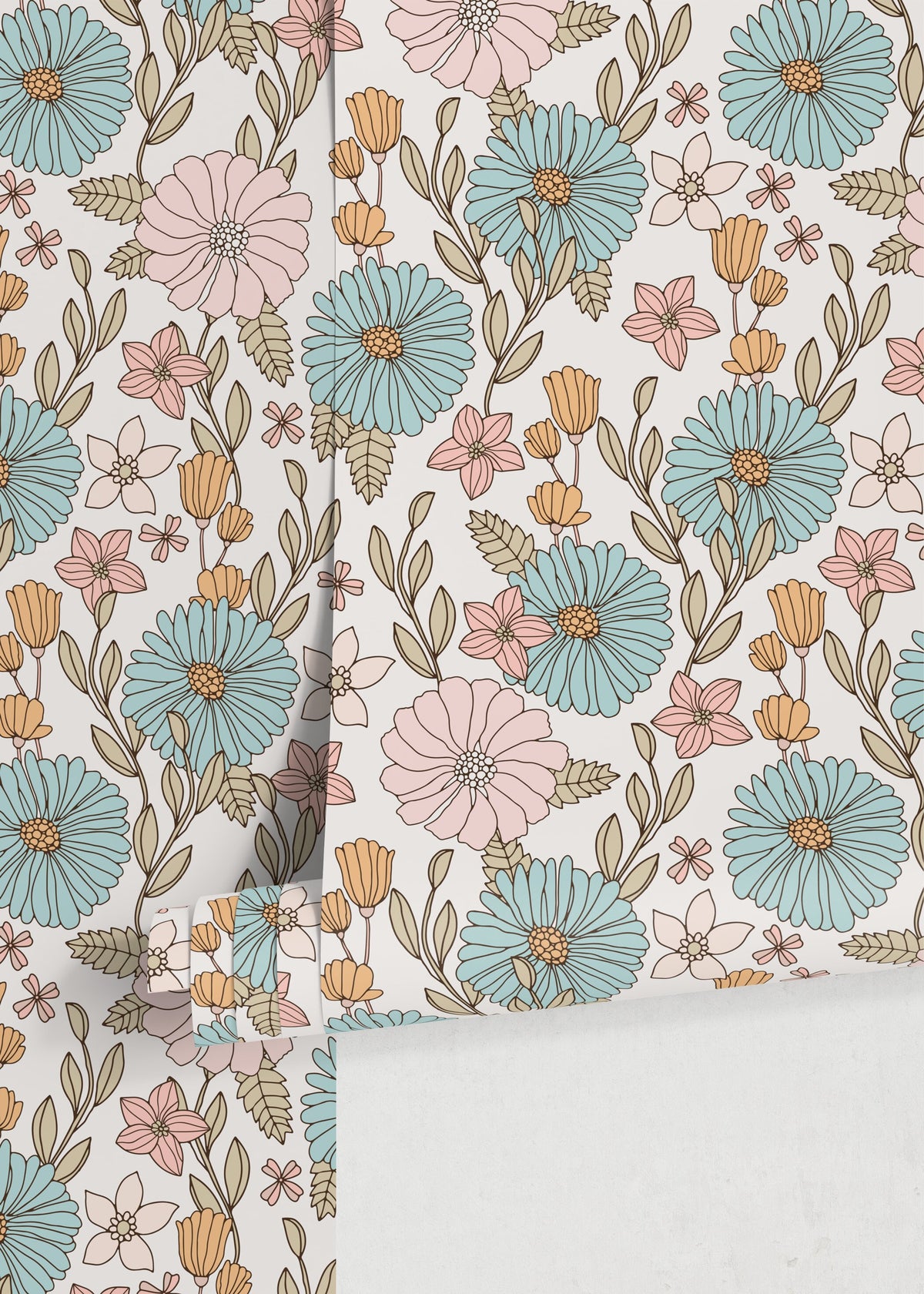 Floral Elegance Wallpaper - D379