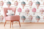 Vintage Hot Air Balloon Wallpaper - D532