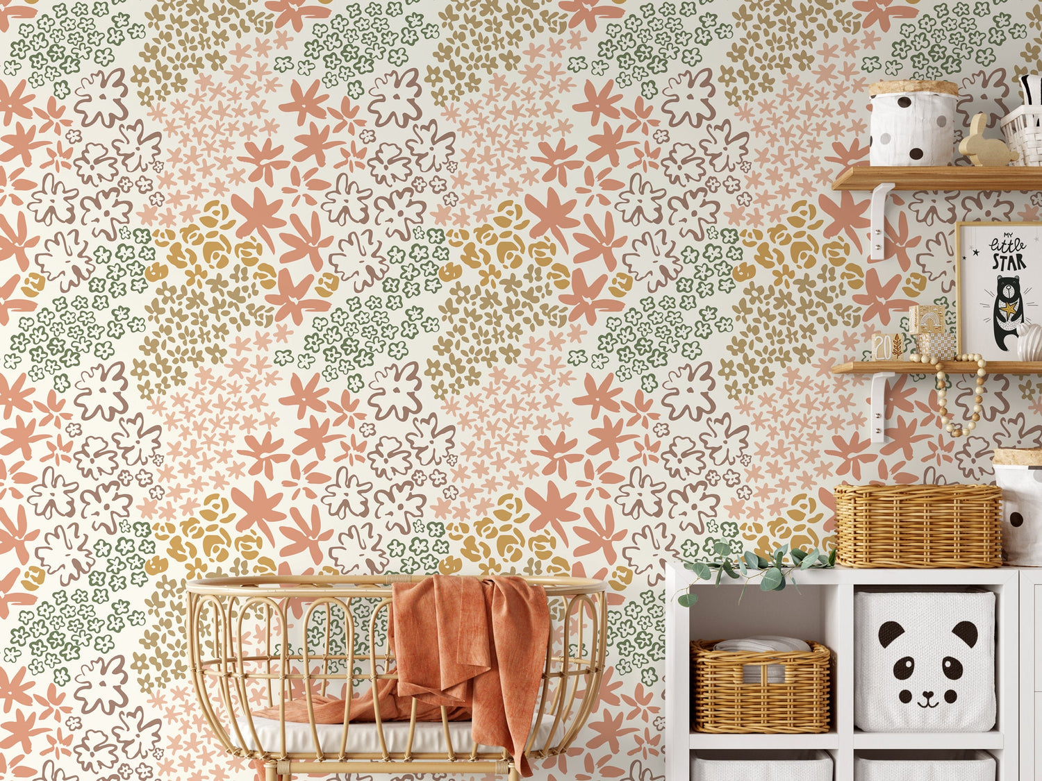 Floral Harmony Wallpaper - D166