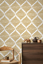 Wallpaper Peel and Stick Wallpaper Removable Wallpaper Home Decor Wall Art Wall Decor Room Decor / Abstract Geometric Wallpaper - B947