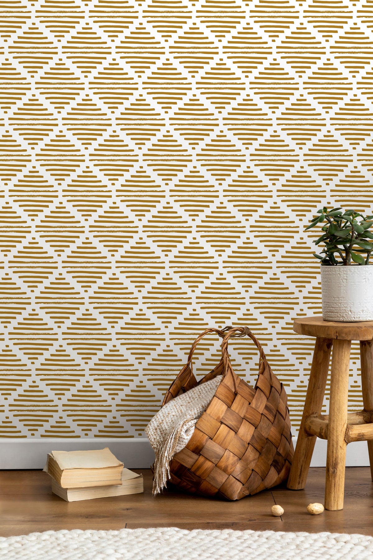 Wallpaper Peel and Stick Wallpaper Removable Wallpaper Home Decor Wall Art Wall Decor Room Decor / Abstract Geometric Wallpaper - B947