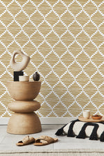 Wallpaper Peel and Stick Wallpaper Removable Wallpaper Home Decor Wall Art Wall Decor Room Decor / Abstract Geometric Wallpaper - B947