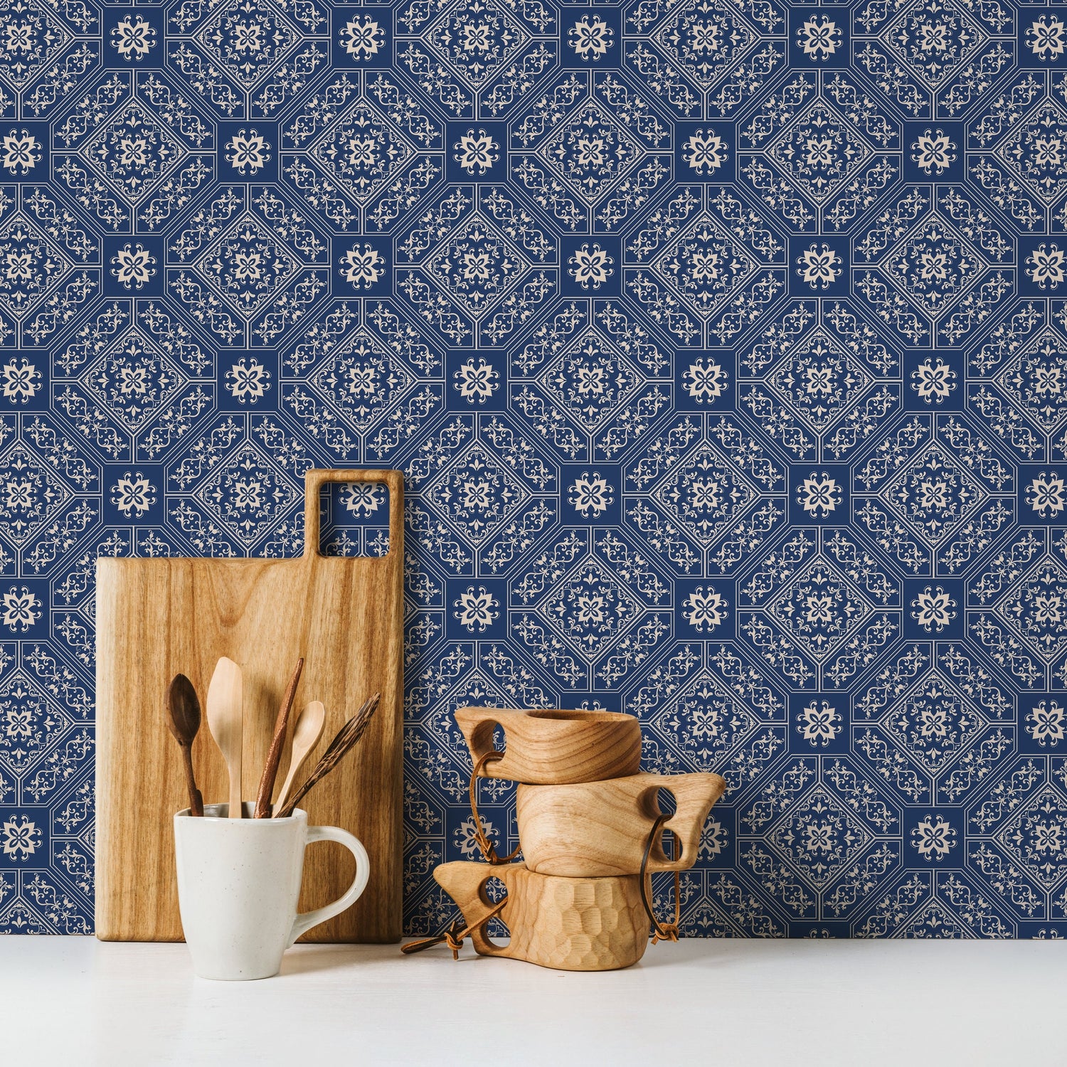 Removable Wallpaper Peel and Stick Wallpaper Wall Paper Wall Mural - Geometric Lines Wallpaper - C188