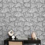 Wallpaper Peel and Stick Wallpaper Removable Wallpaper Home Decor Wall Art Wall Decor Room Decor / Lines Black and White Wallpaper - C424