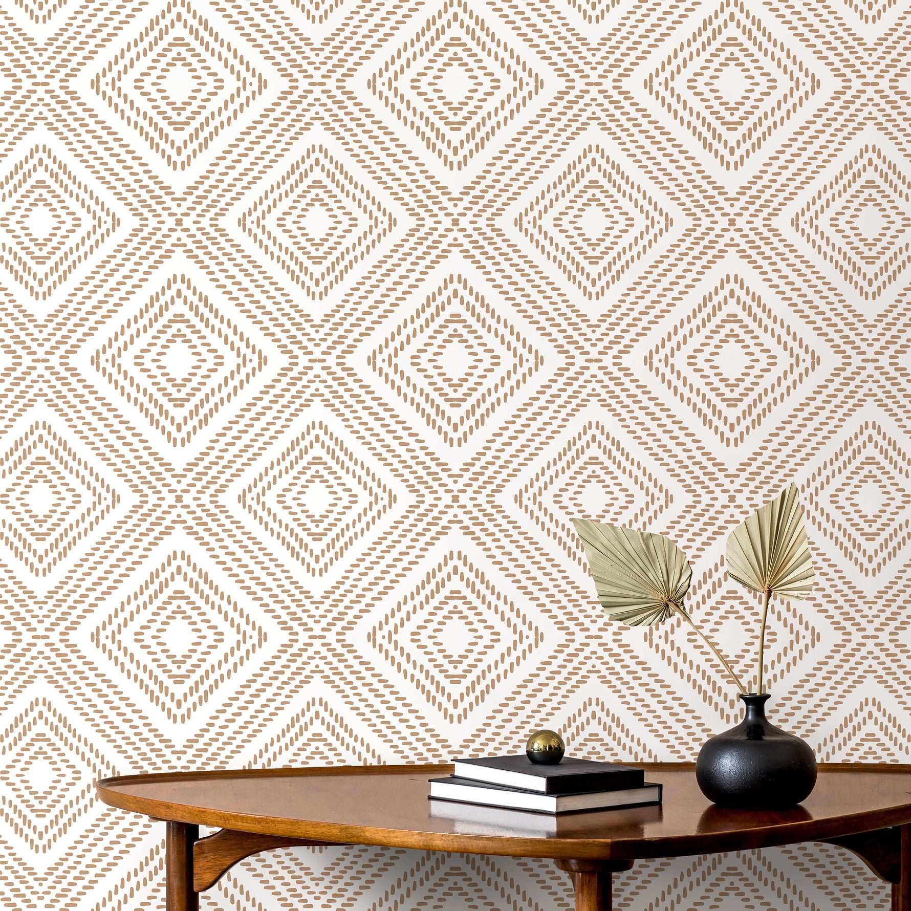 Wallpaper Peel and Stick Wallpaper Removable Wallpaper Home Decor Wall Art Wall Decor Room Decor / Beige Modern Geometric Wallpaper - C590