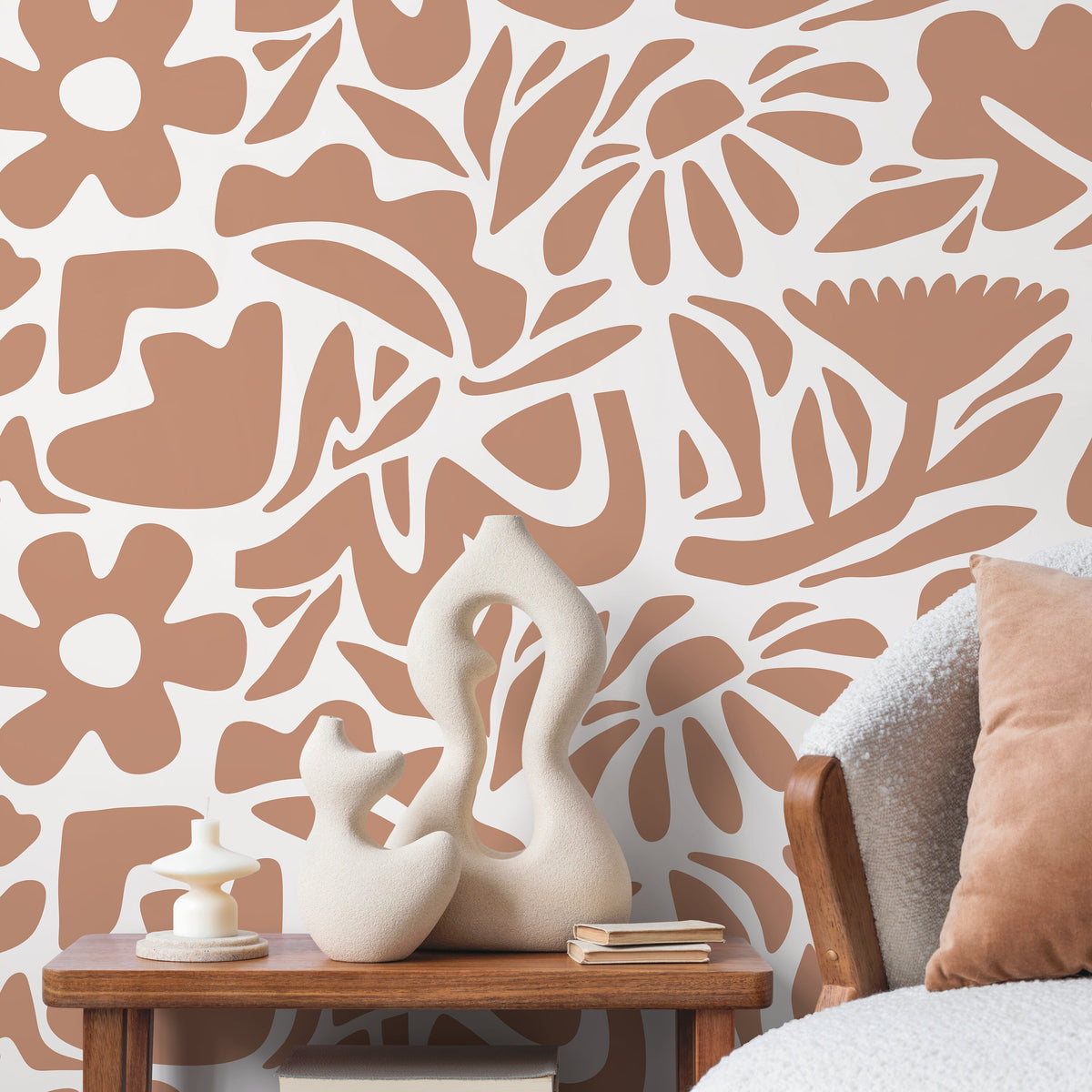 Floral Elegance Wallpaper - D674