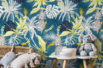 Leaves Wallpaper - Removable Wallpaper Peel and Stick Wallpaper Wall Paper - B427