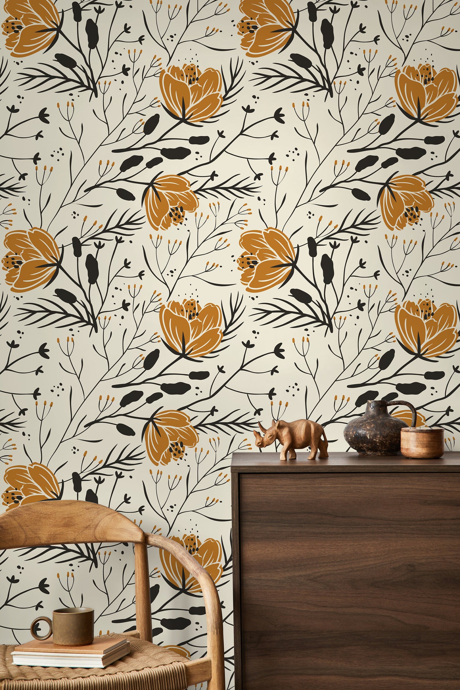 Floral Harmony Wallpaper - D150