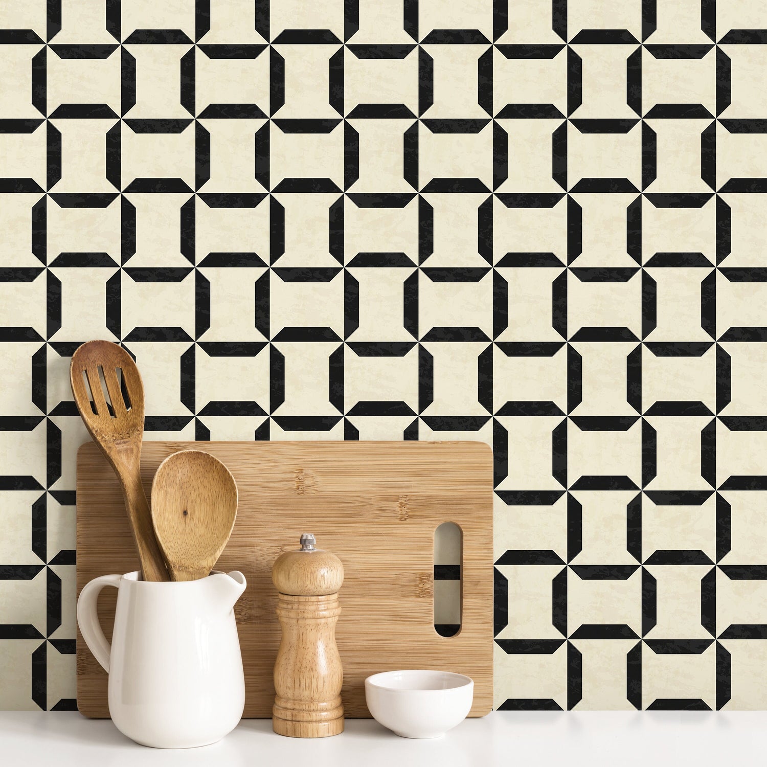 Removable Wallpaper Peel and Stick Wallpaper Wall Paper Wall Mural - Geometric Triangles Wallpaper - C158