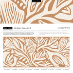 Orange Abstract Art Wallpaper Contemporary Mural Peel and Stick and Traditional Wallpaper - D692