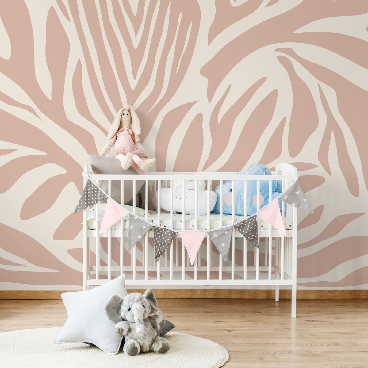 Light Pink Abstract Wallpaper Contemporary Mural Peel and Stick and Traditional Wallpaper - D694