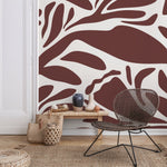 Earthy Botanical Shapes Wallpaper - D704