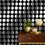 Removable Wallpaper Scandinavian Wallpaper Minimalist Circle Wallpaper Peel and Stick Wallpaper Wall Paper - D941