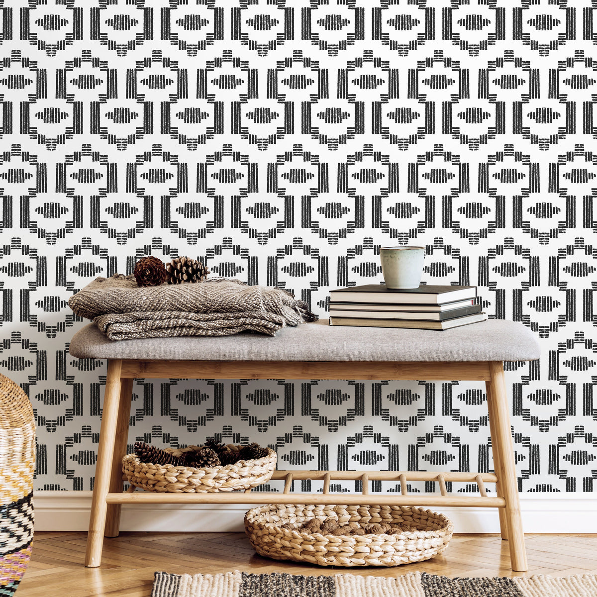 Geometric Illusion Wallpaper - C541