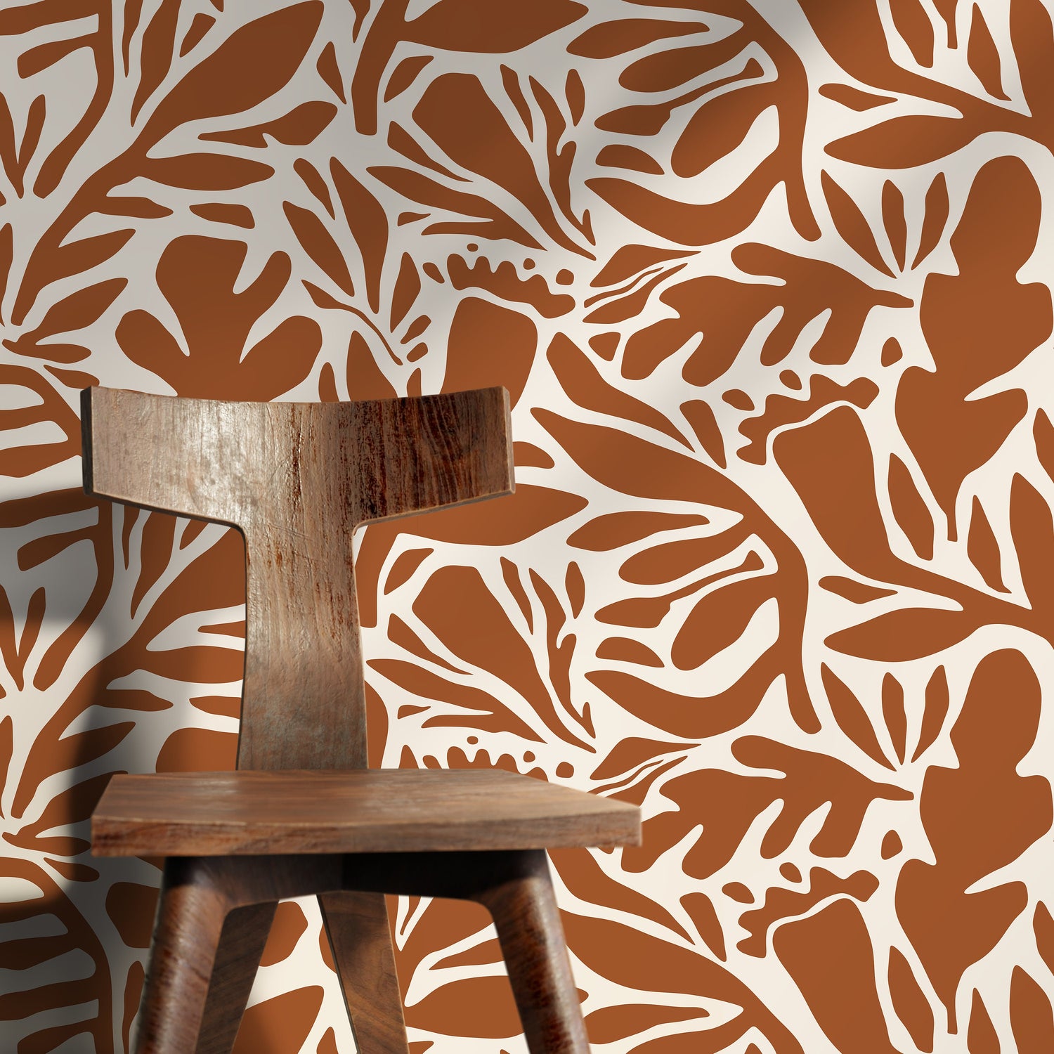 Tropical Leaf Impressions Wallpaper - D698