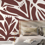 Earthy Botanical Shapes Wallpaper - D704